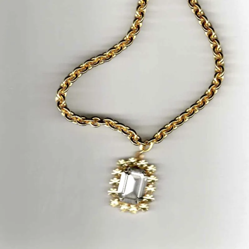 Rebecca necklace White chain sold by Bangle Begum