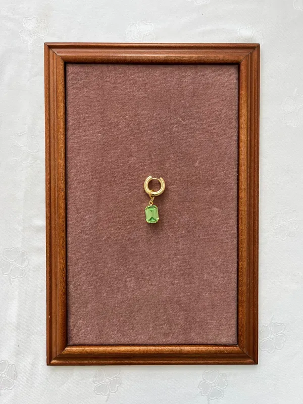 Lovers earring Green Strass sold by Bangle Begum