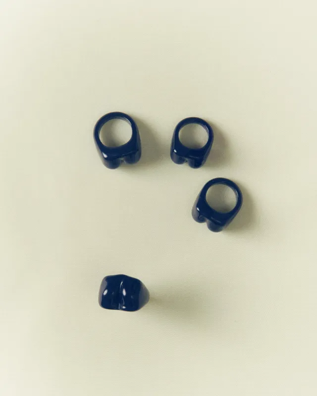 Braderie BB - Marcellito ring Navy made by Bangle Begum