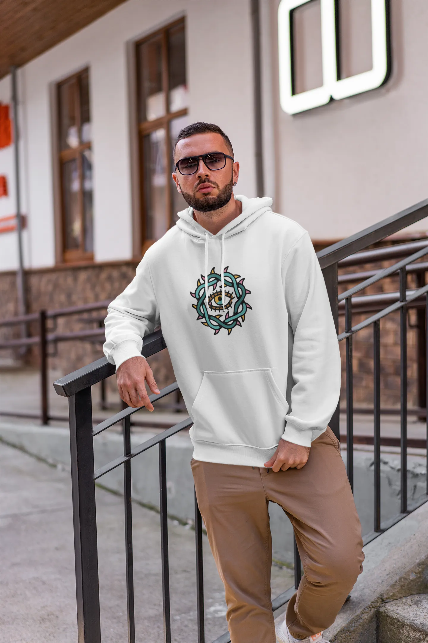 Evil Eye Oversized Hoodie sold by Ceazur product image thumbnail 5