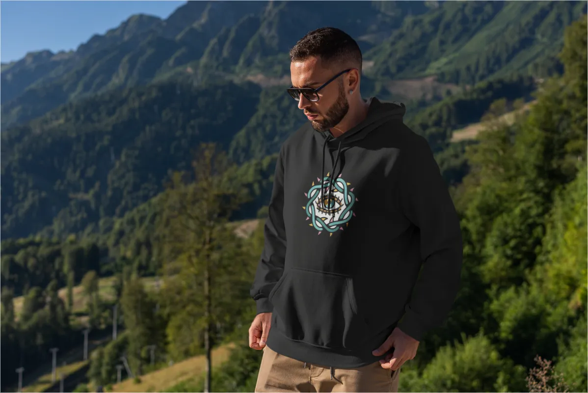 Evil Eye Oversized Hoodie made by Ceazur