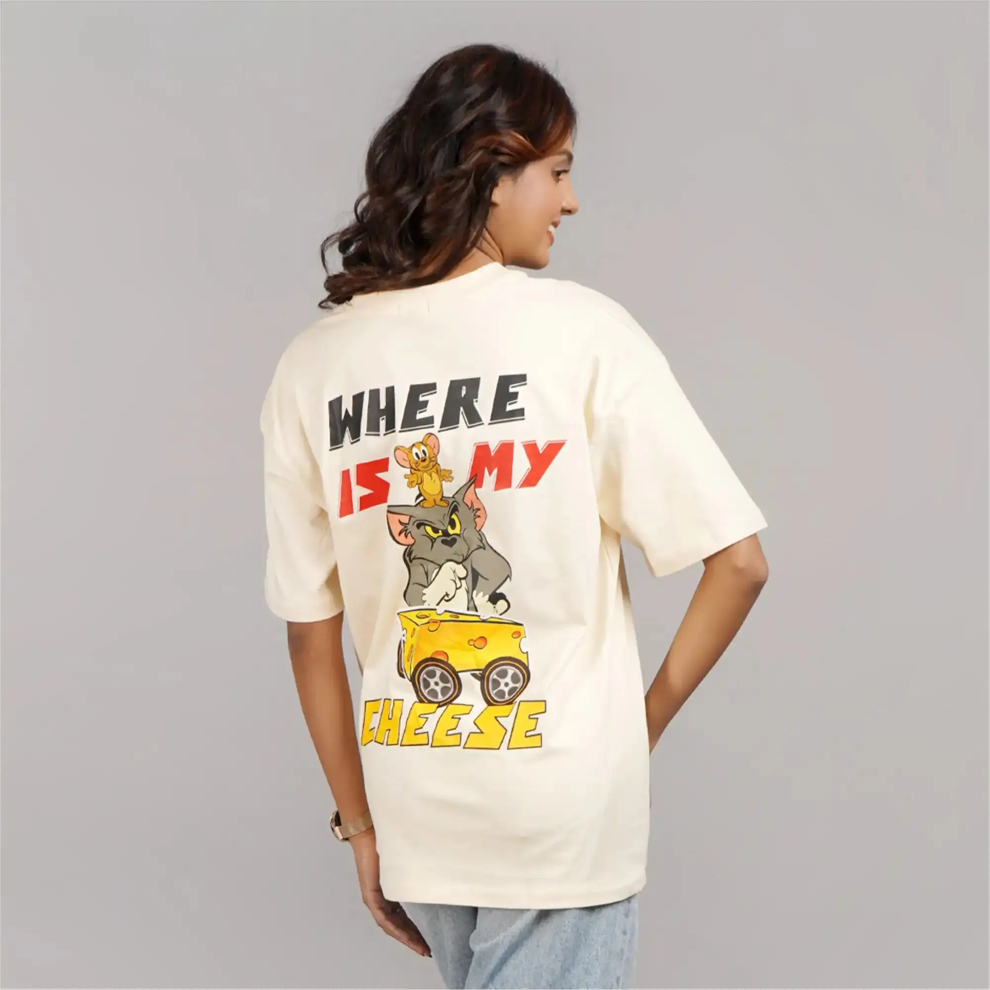 Where Is My Cheese Oversized T-Shirt sold by Ceazur product image thumbnail 5