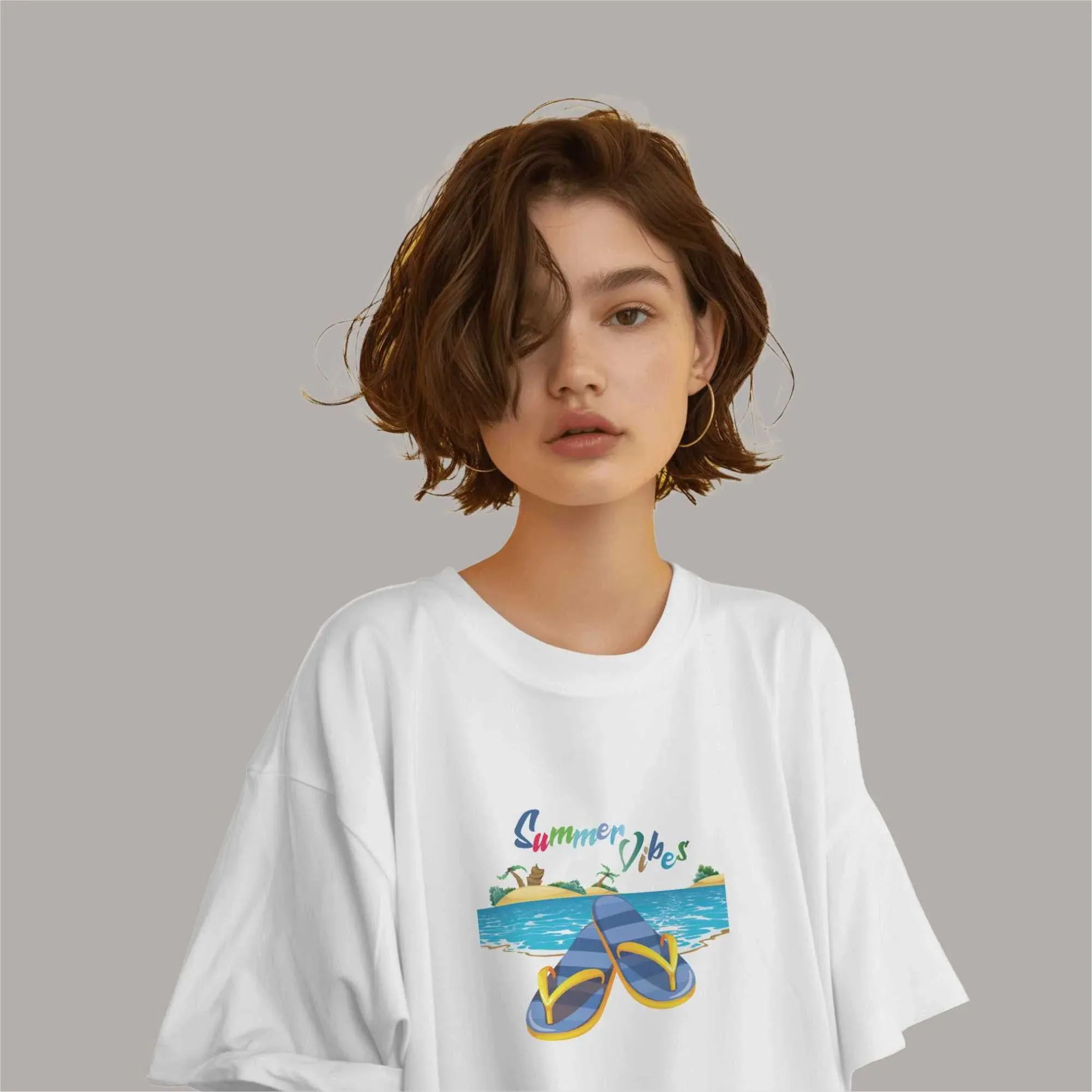 Summer Vibes Oversized T-Shirt sold by Ceazur product image thumbnail 5