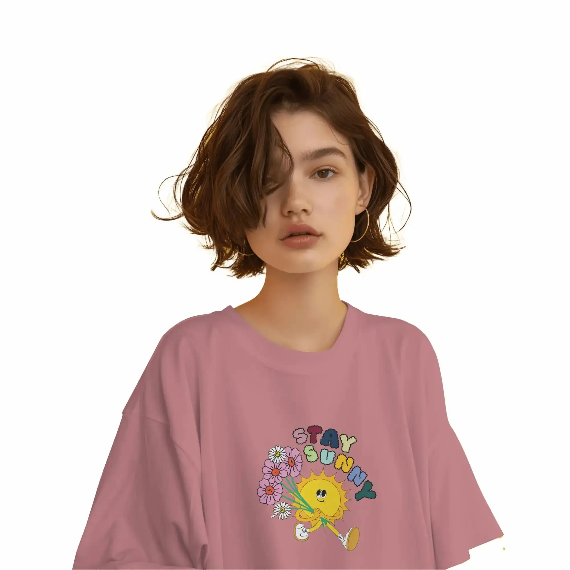 Stay Sunny Oversized T-Shirt sold by Ceazur product image thumbnail 5