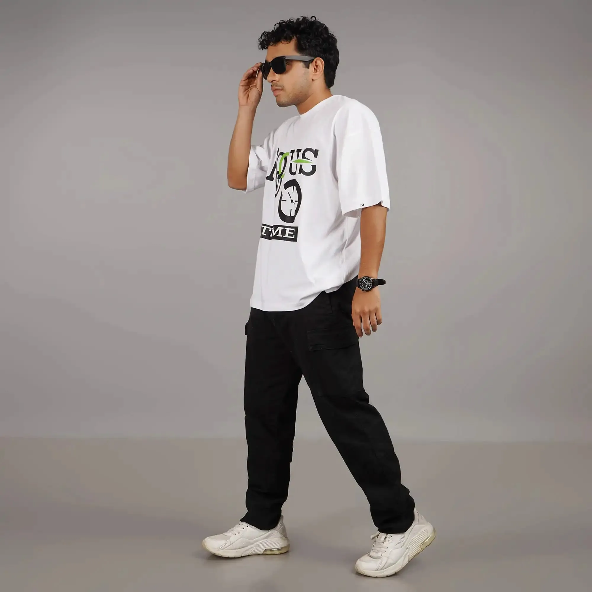 Focus On Time Oversized T-Shirt sold by Ceazur product image thumbnail 4