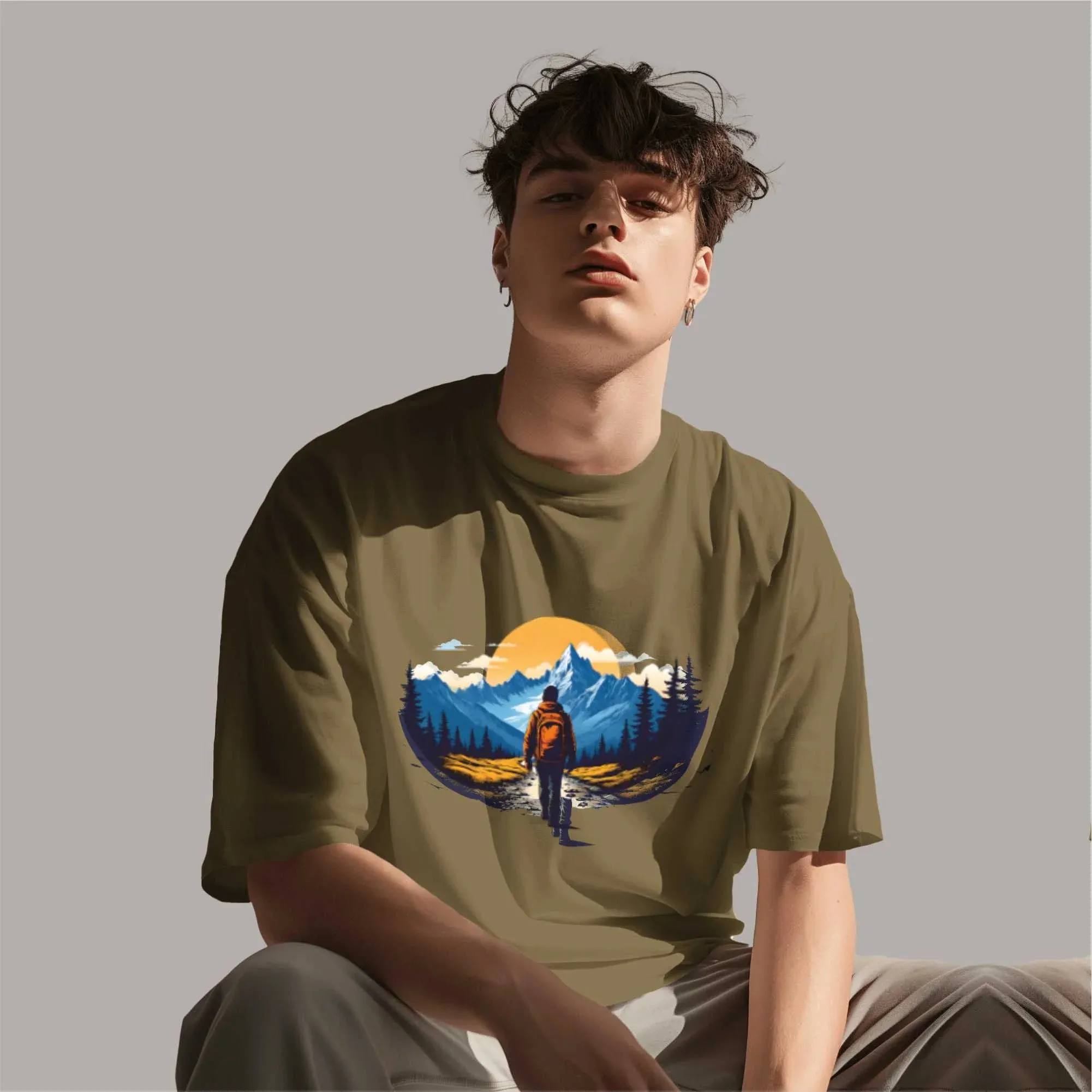Sunset Oversized T-Shirt sold by Ceazur product image thumbnail 5
