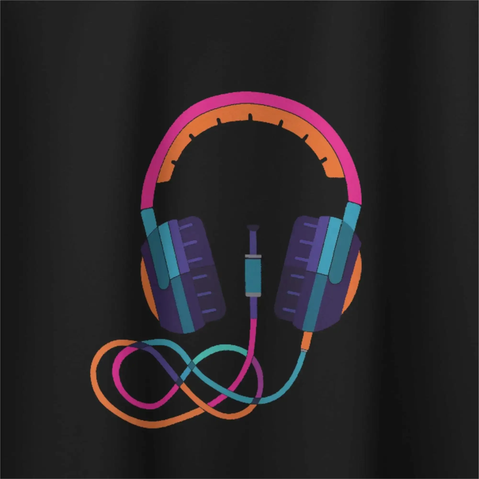 Headphone Oversized T-Shirt sold by Ceazur product image thumbnail 4