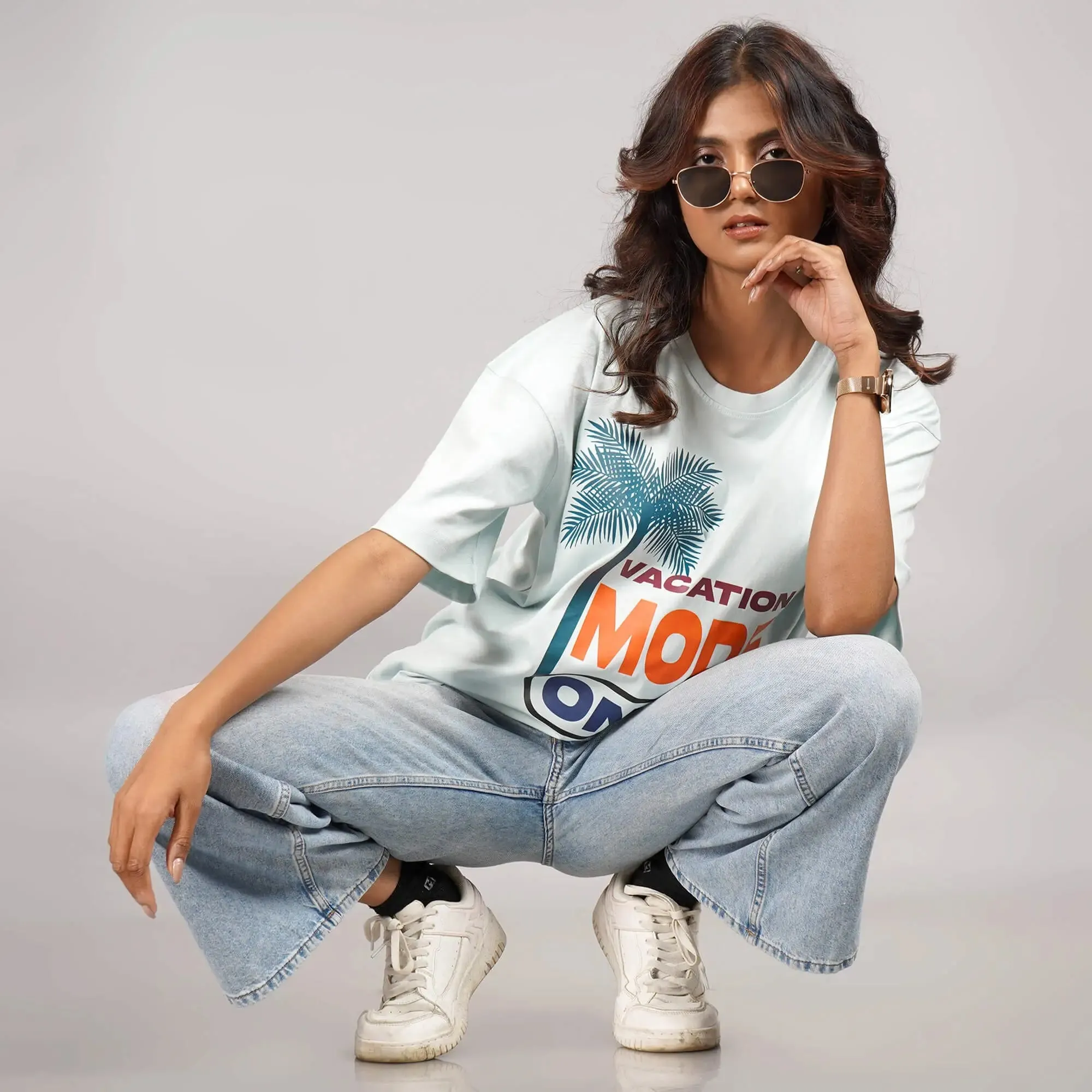 Vacation Mode On Oversized T-Shirt sold by Ceazur product image thumbnail 3