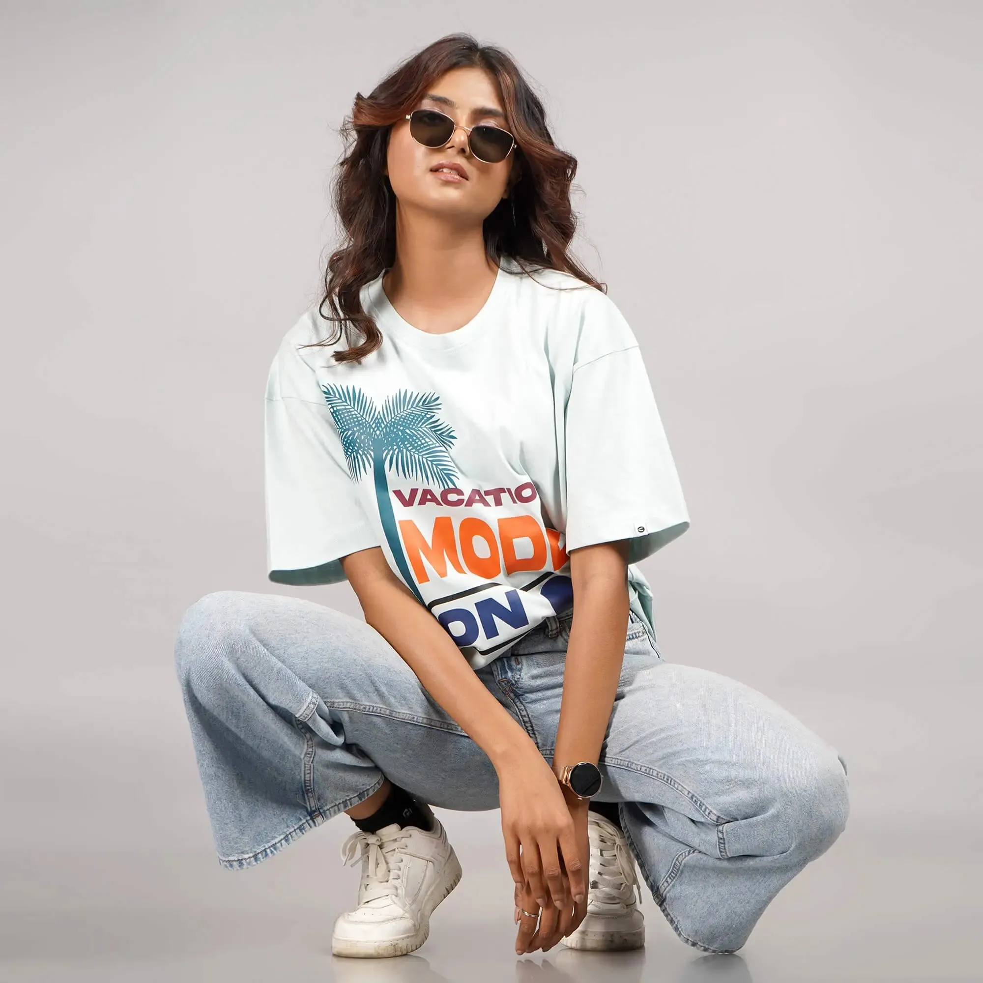 Vacation Mode On Oversized T-Shirt sold by Ceazur product image thumbnail 4