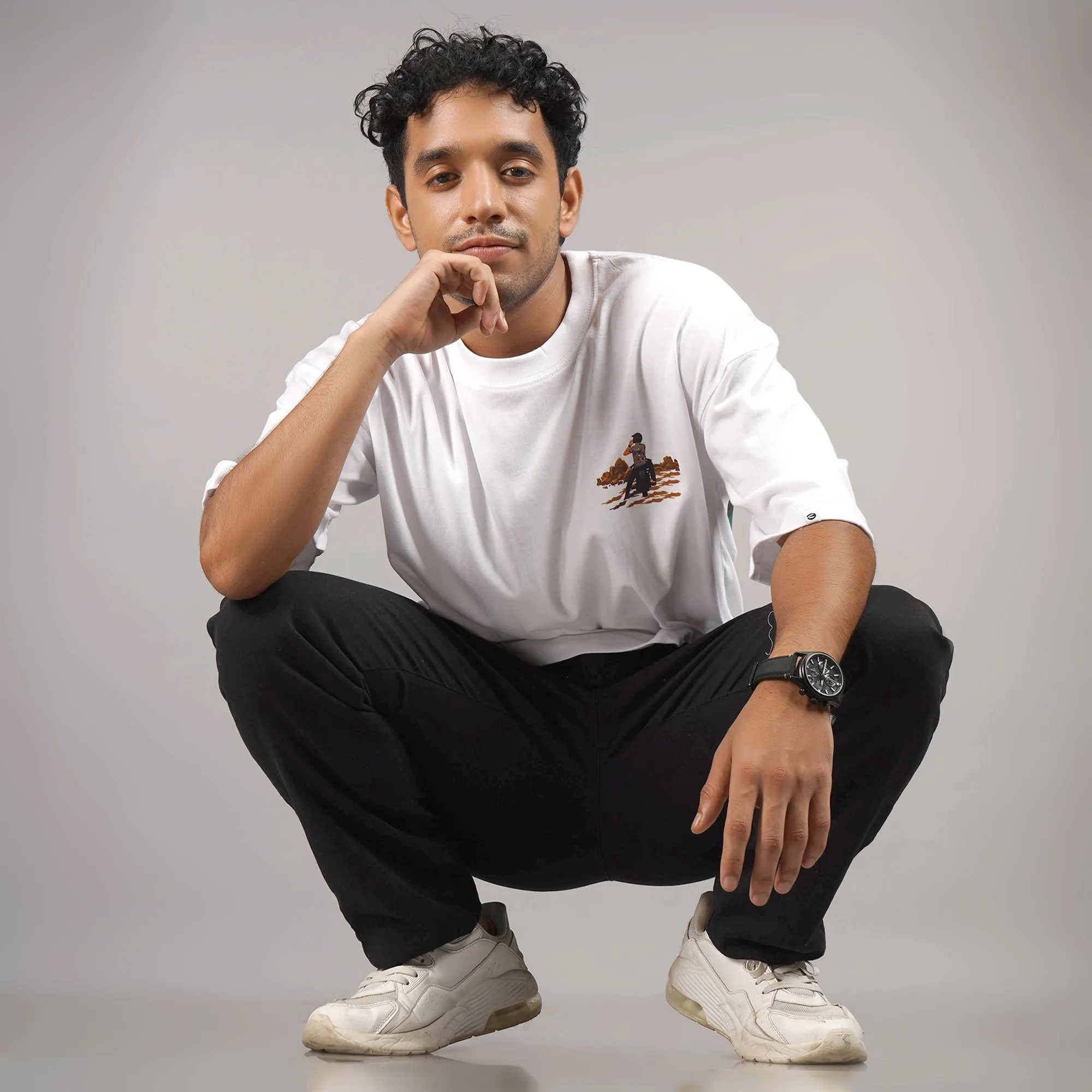 Bike Rider : White Oversize T Shirt sold by Ceazur product image thumbnail 3