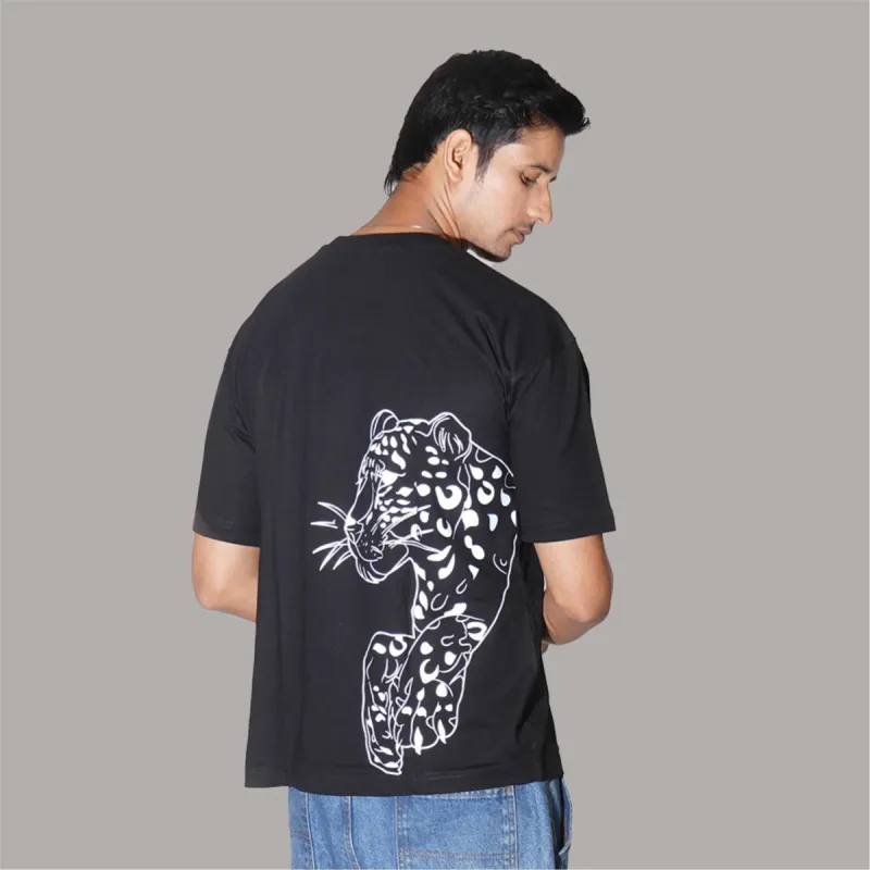 Reflective Cheetah Oversized T-Shirt sold by Ceazur