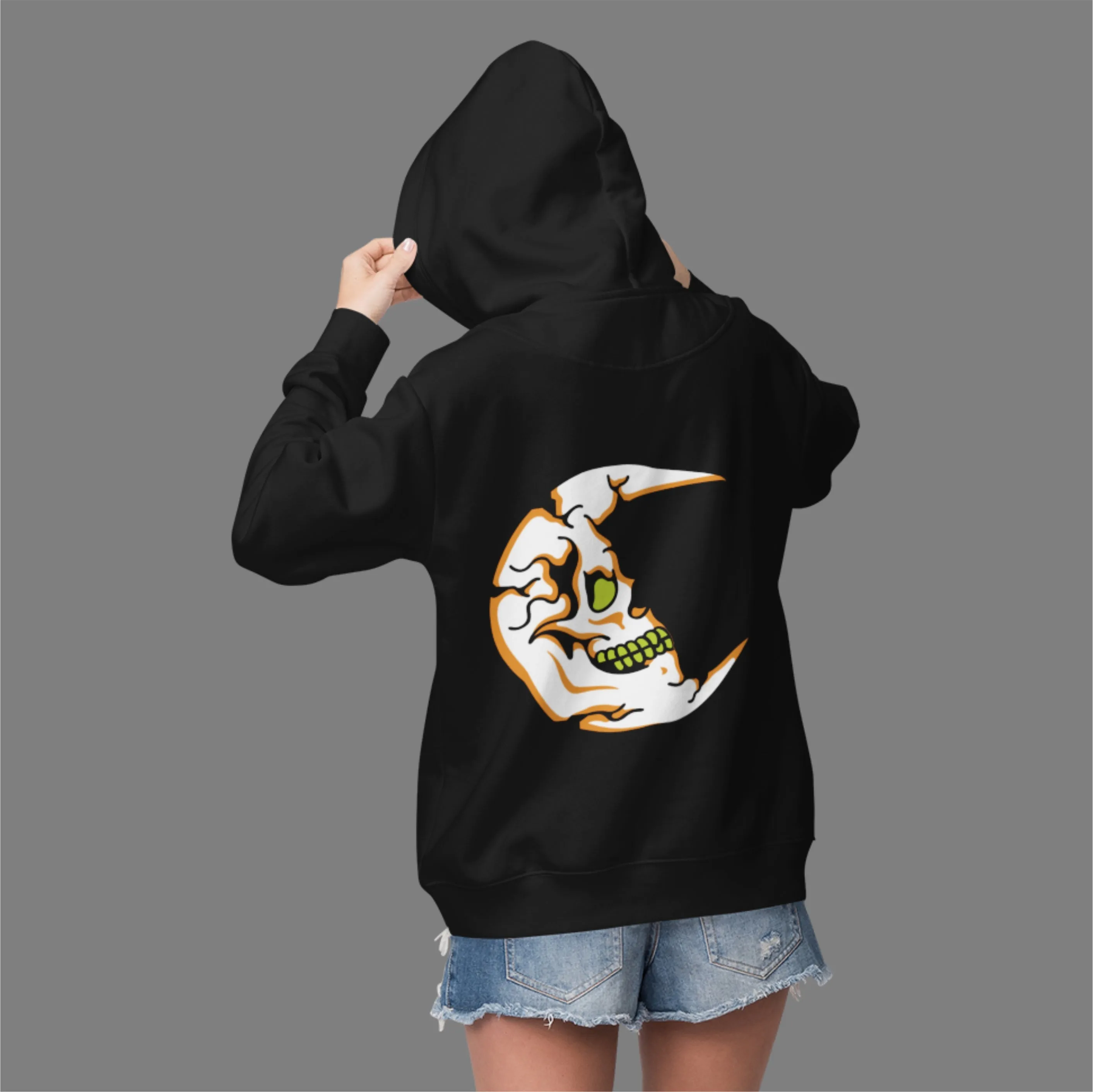 Moon Terror Oversized Hoodie sold by Ceazur product image thumbnail 3