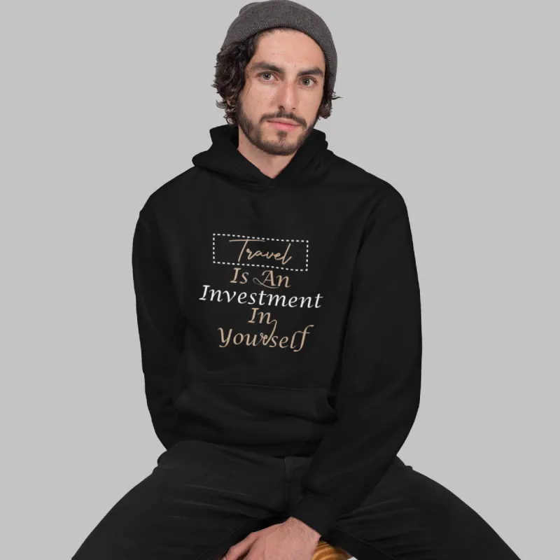 Travel Is An Investment Oversized Men's Hoodie sold by Ceazur