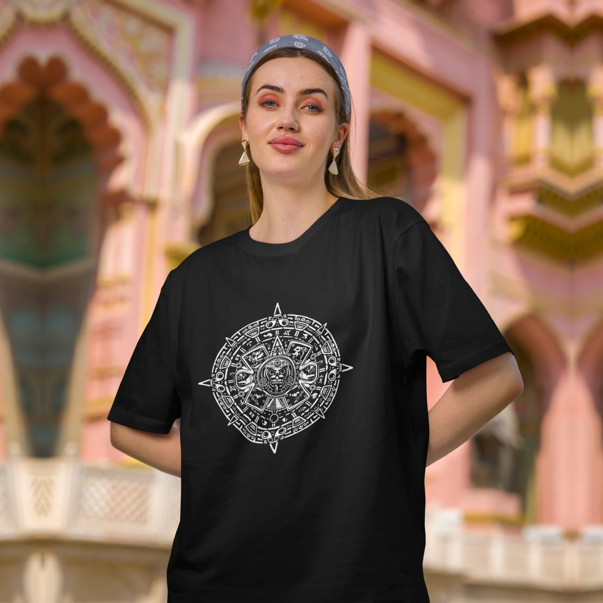 Chakra Reflective Oversized T-Shirt sold by Ceazur product image thumbnail 3