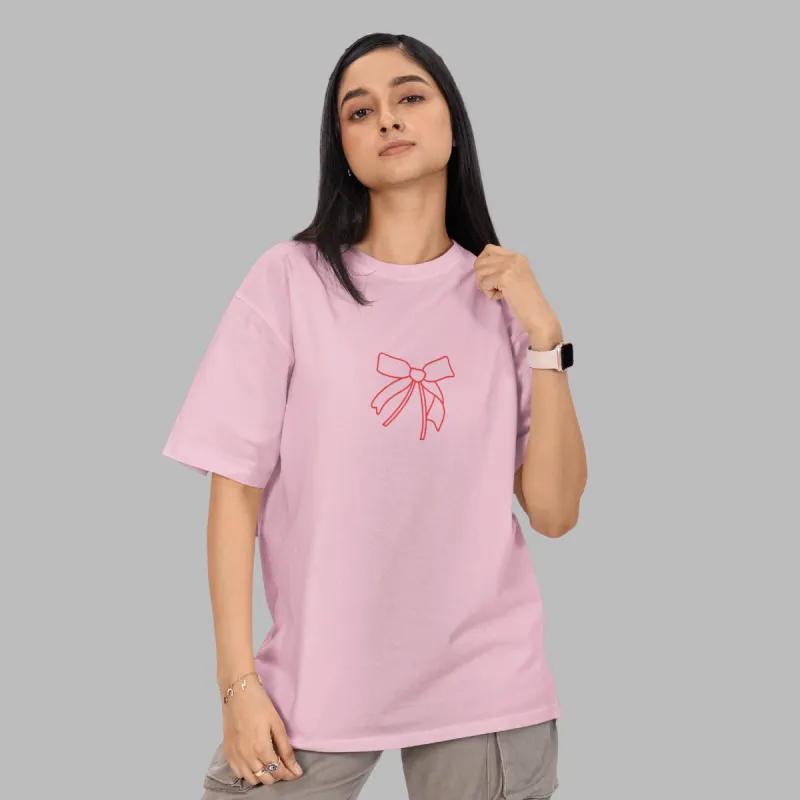 Pookie Bow Printed Oversized T-Shirt sold by Ceazur