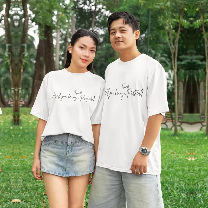 Travel Partner Printed Oversized T-Shirt sold by Ceazur