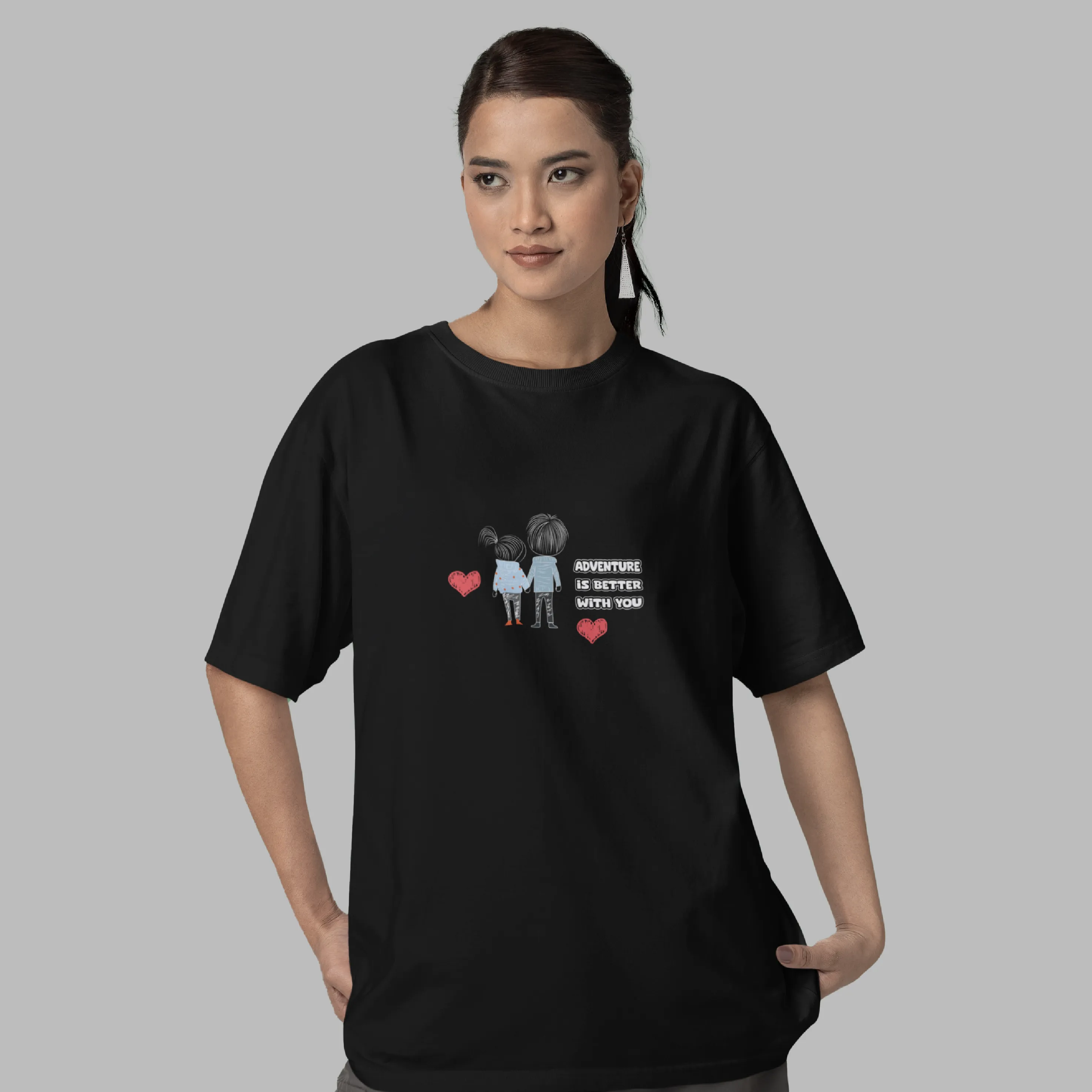 Adventure Printed Oversized T-Shirt sold by Ceazur