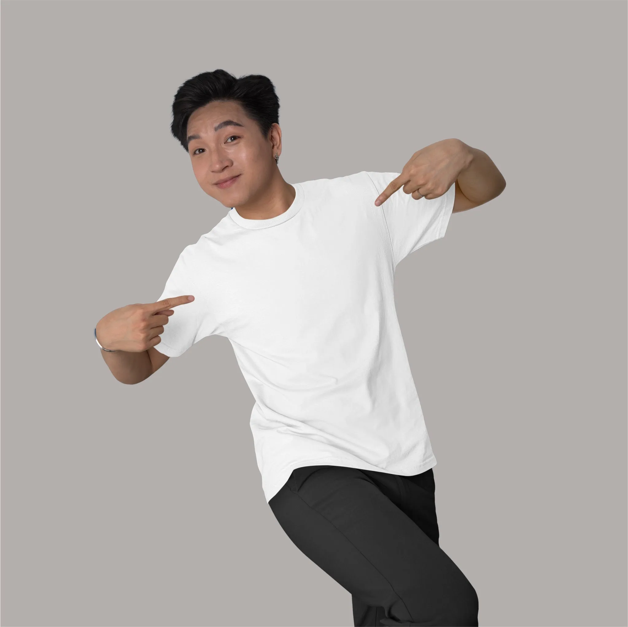 Solid Oversized T-Shirt sold by Ceazur product image thumbnail 2