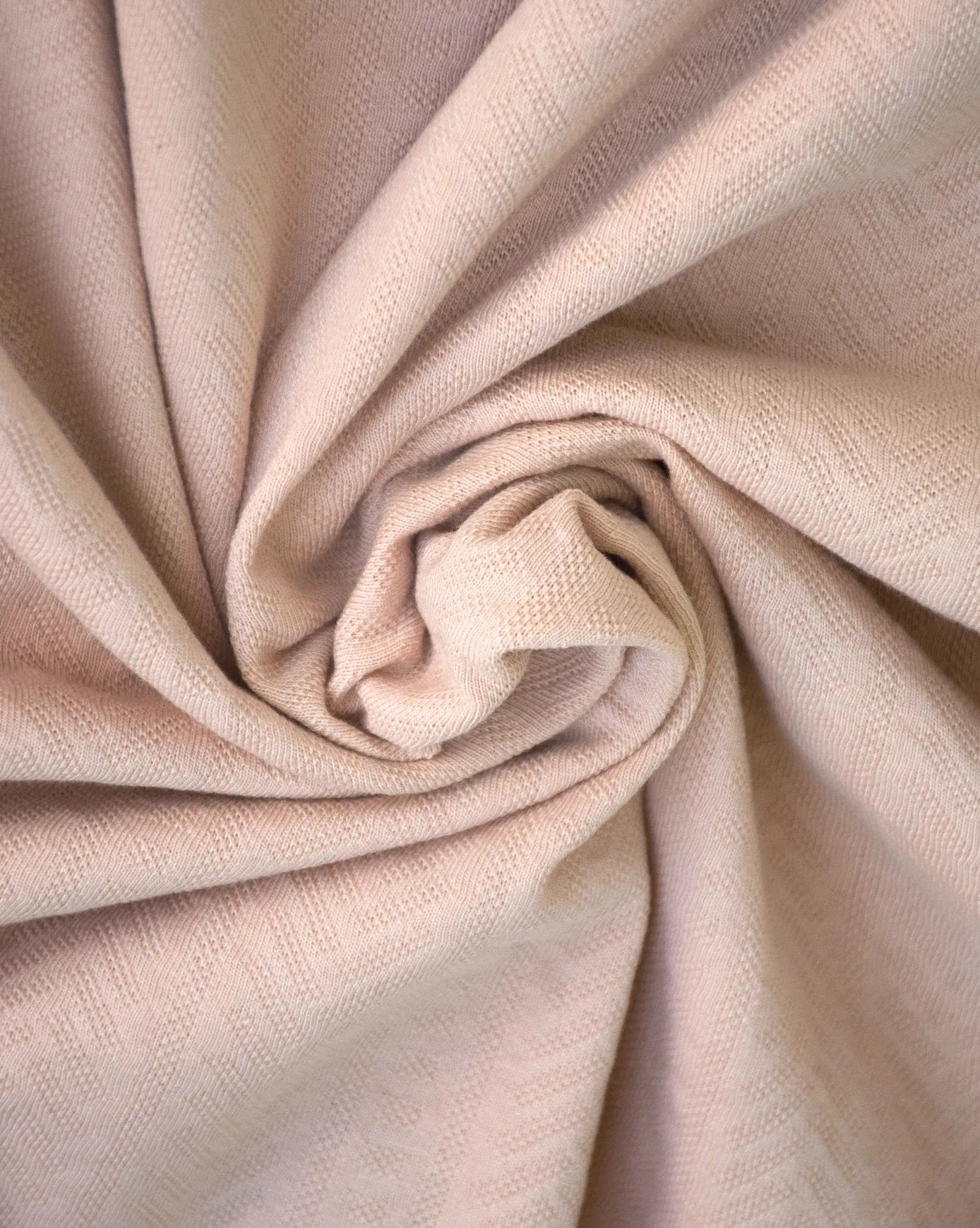 Peach Jacquard-Knit Polo T-Shirt With Zip sold by Ceazur