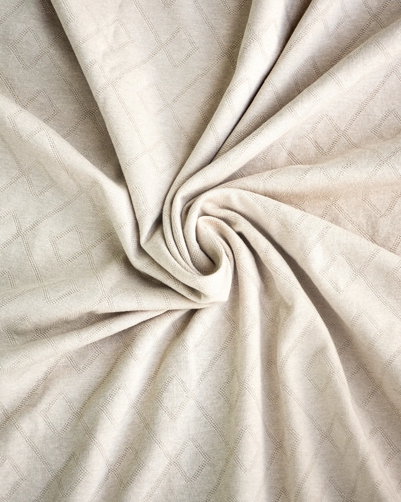 Ivory Jacquard-Knit Polo T-Shirt With Button sold by Ceazur product image thumbnail 4