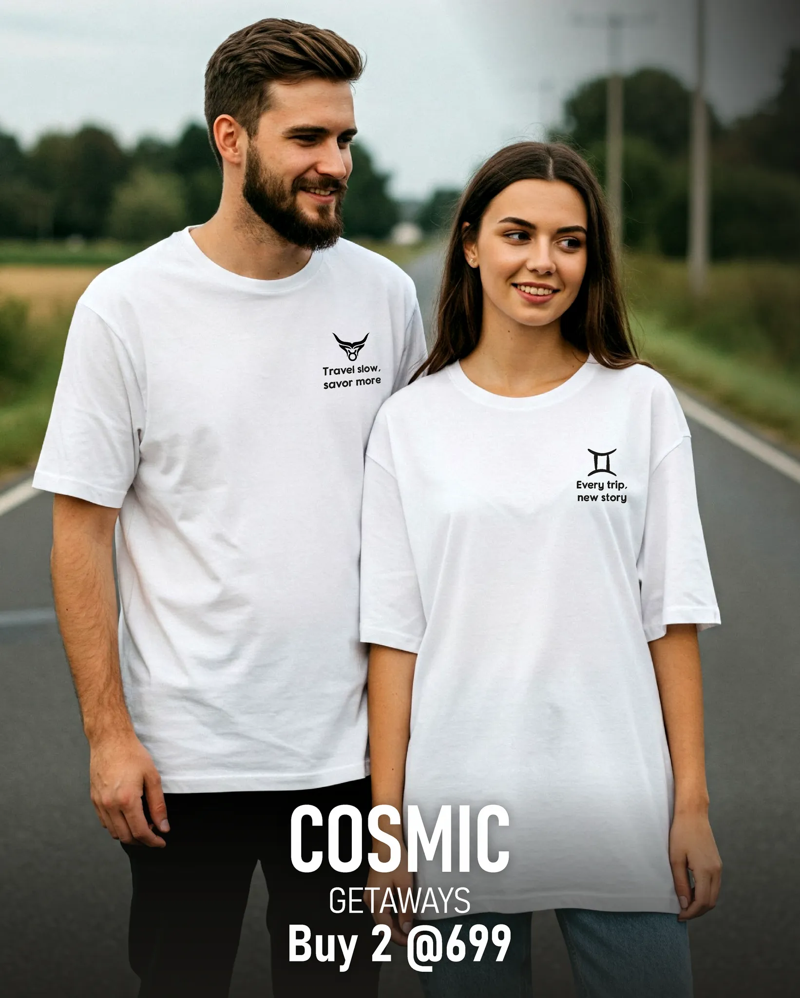 Set of 2 - Zodiac Oversized T-Shirts sold by Ceazur