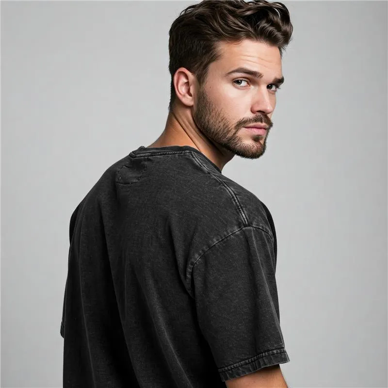 The Wander Duo - Acid Wash Oversized T-Shirt sold by Ceazur product image thumbnail 3