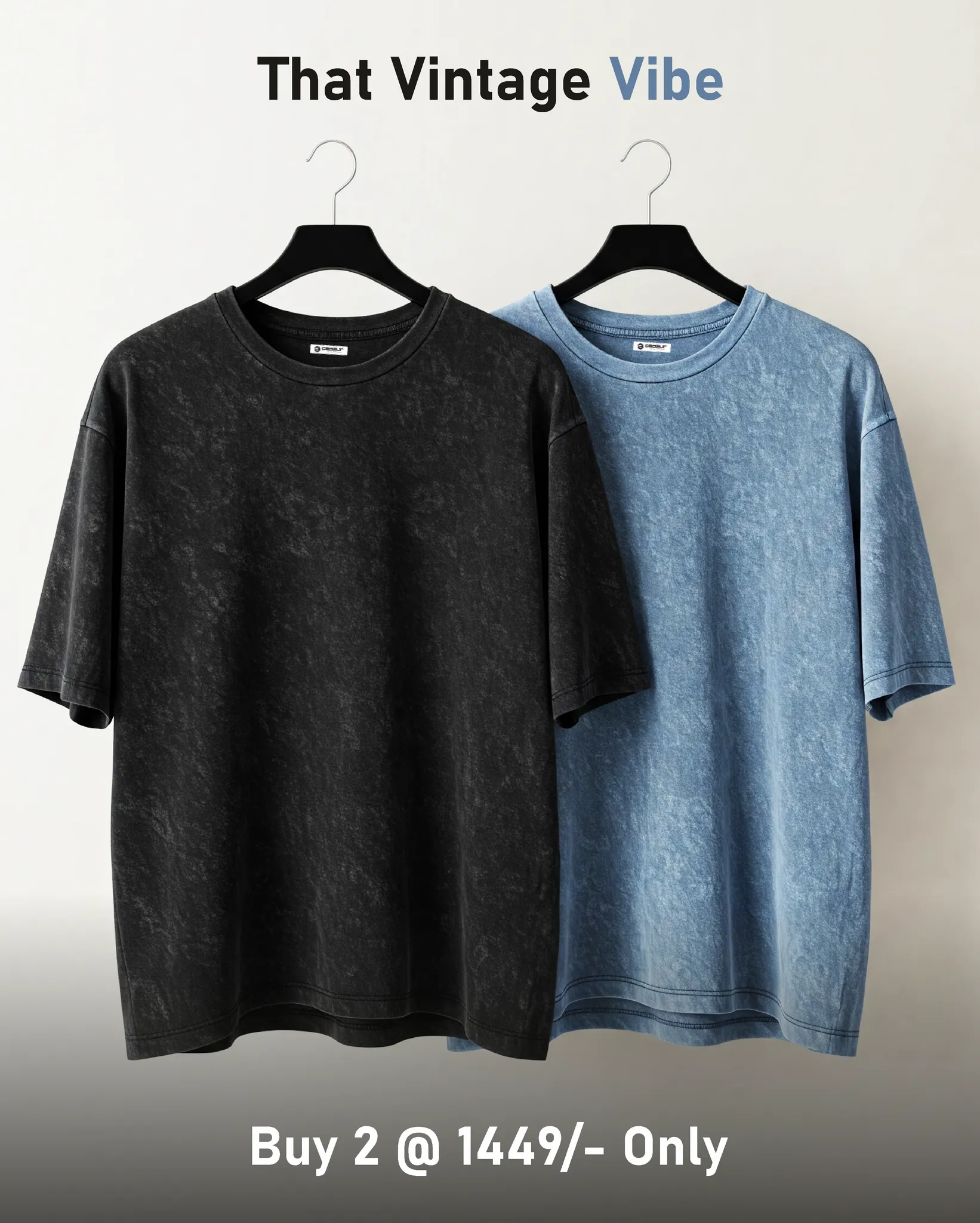 The Wander Duo - Acid Wash Oversized T-Shirt sold by Ceazur
