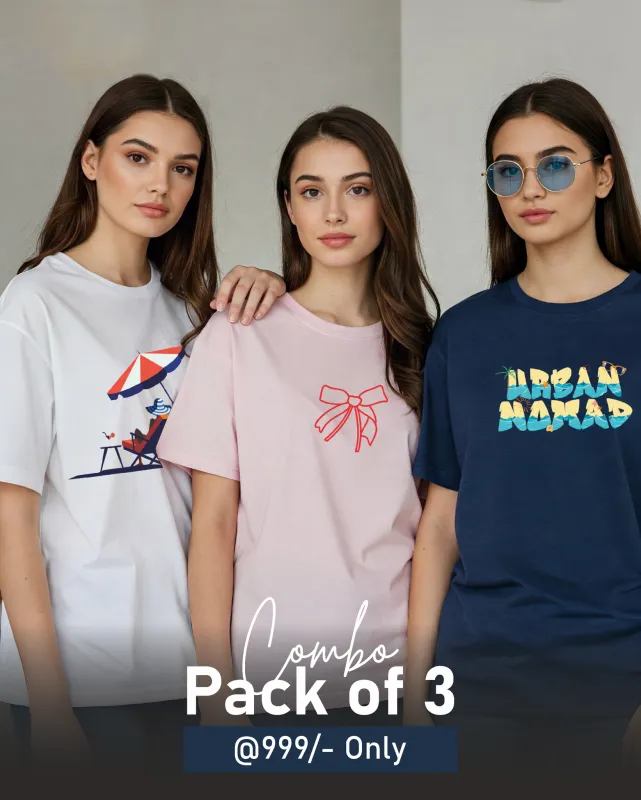 Her Choice Pack - Oversized Travel T-Shirts sold by Ceazur