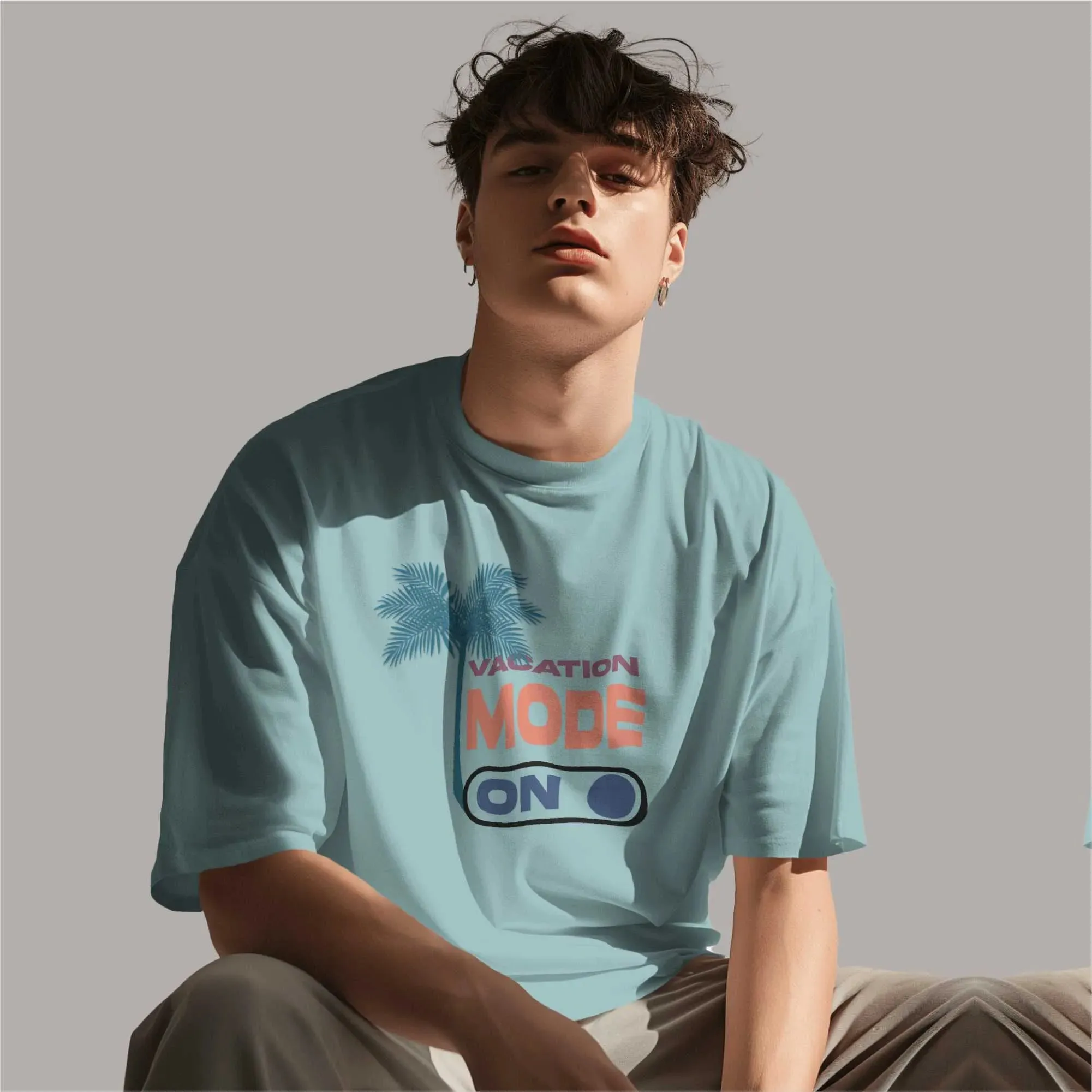 Vacation Mode On Oversized T-Shirt sold by Ceazur product image thumbnail 5