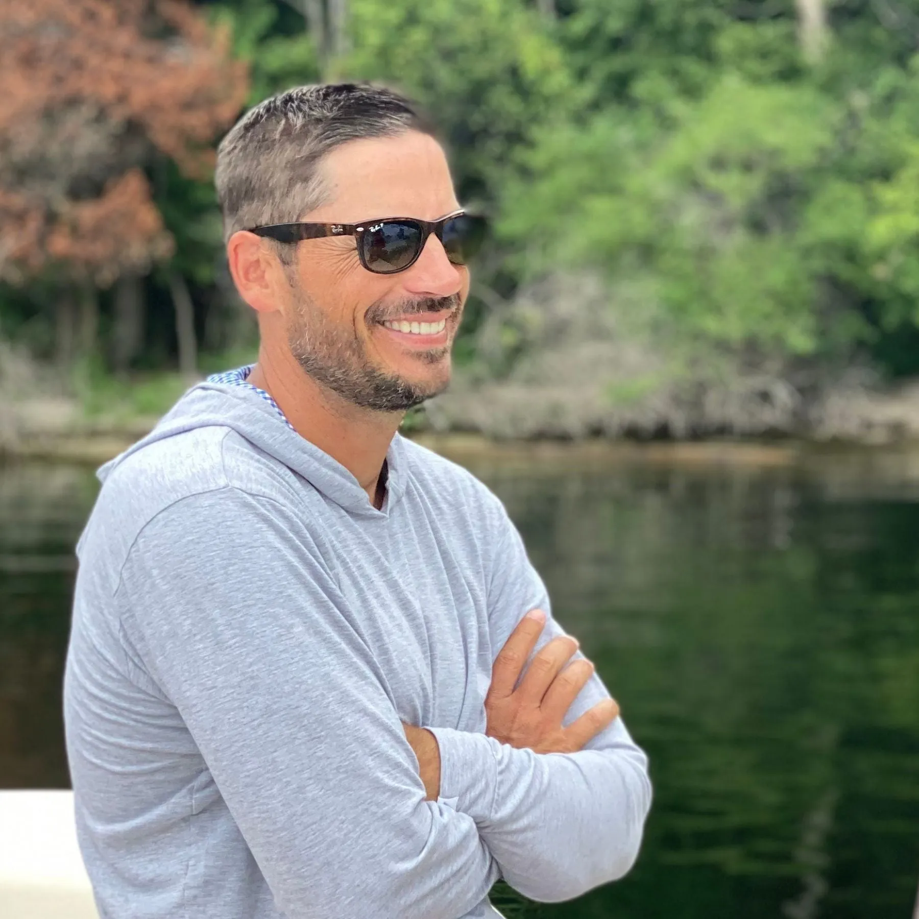 Nantucket Deckhand Hoodie - Athletic Grey sold by Coastal Crew product image thumbnail 5