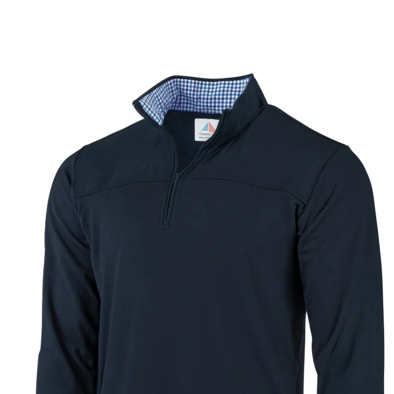 Nantucket Deckhand Quarter Zip - Navy sold by Coastal Crew