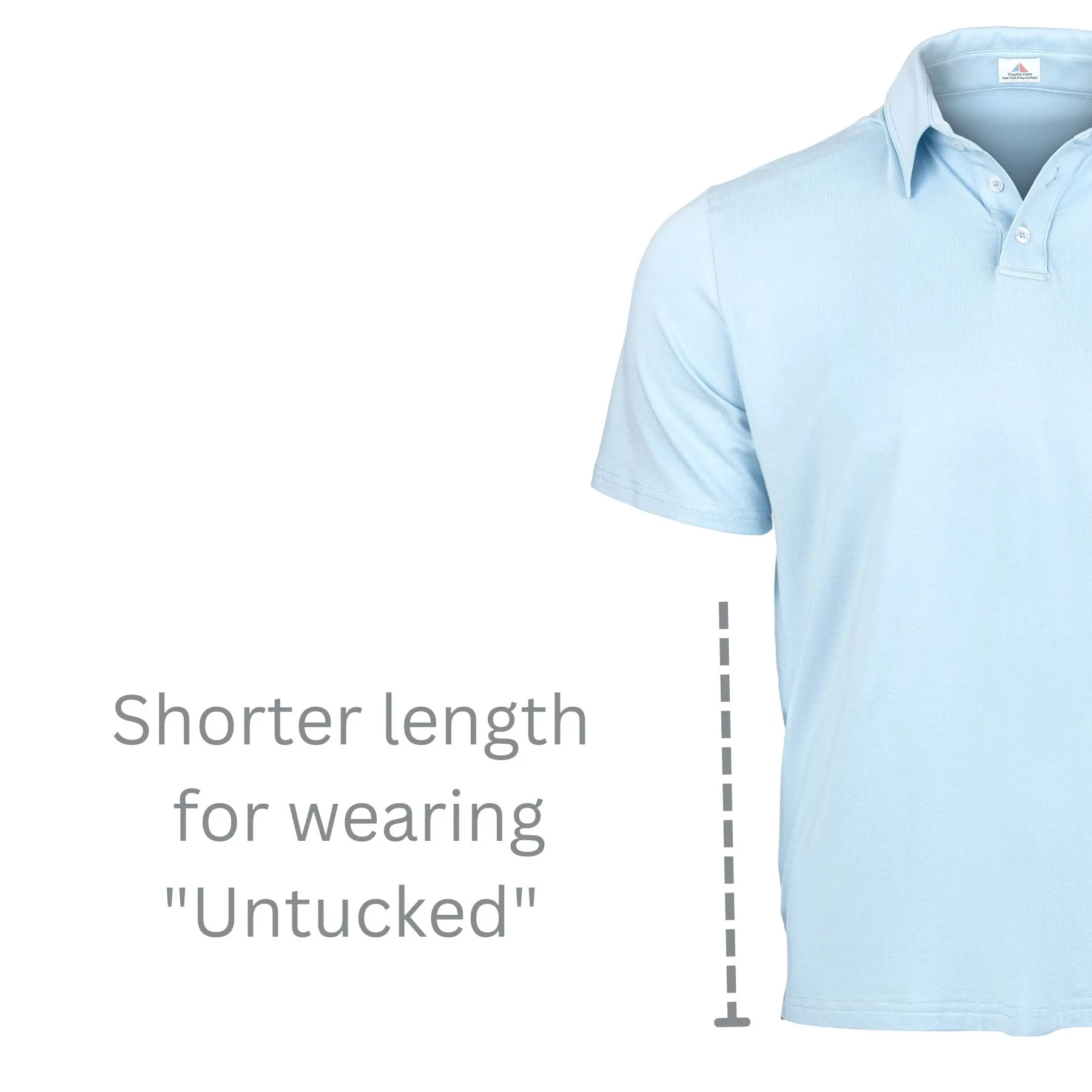 FINAL SALE: Beach House Polo "No Tuck" sold by Coastal Crew product image thumbnail 2