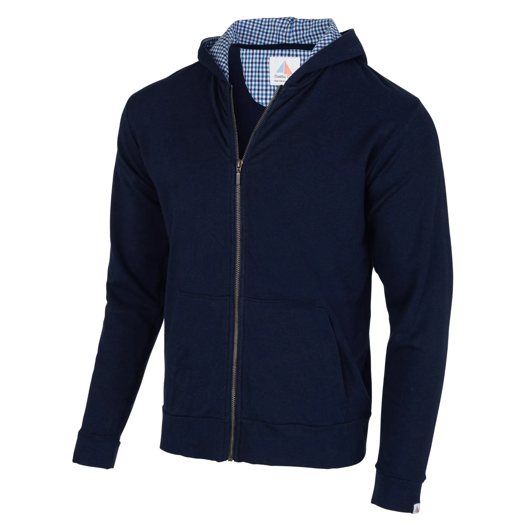Nantucket Full Zip Deckhand Hoodie - Navy sold by Coastal Crew product image thumbnail 3