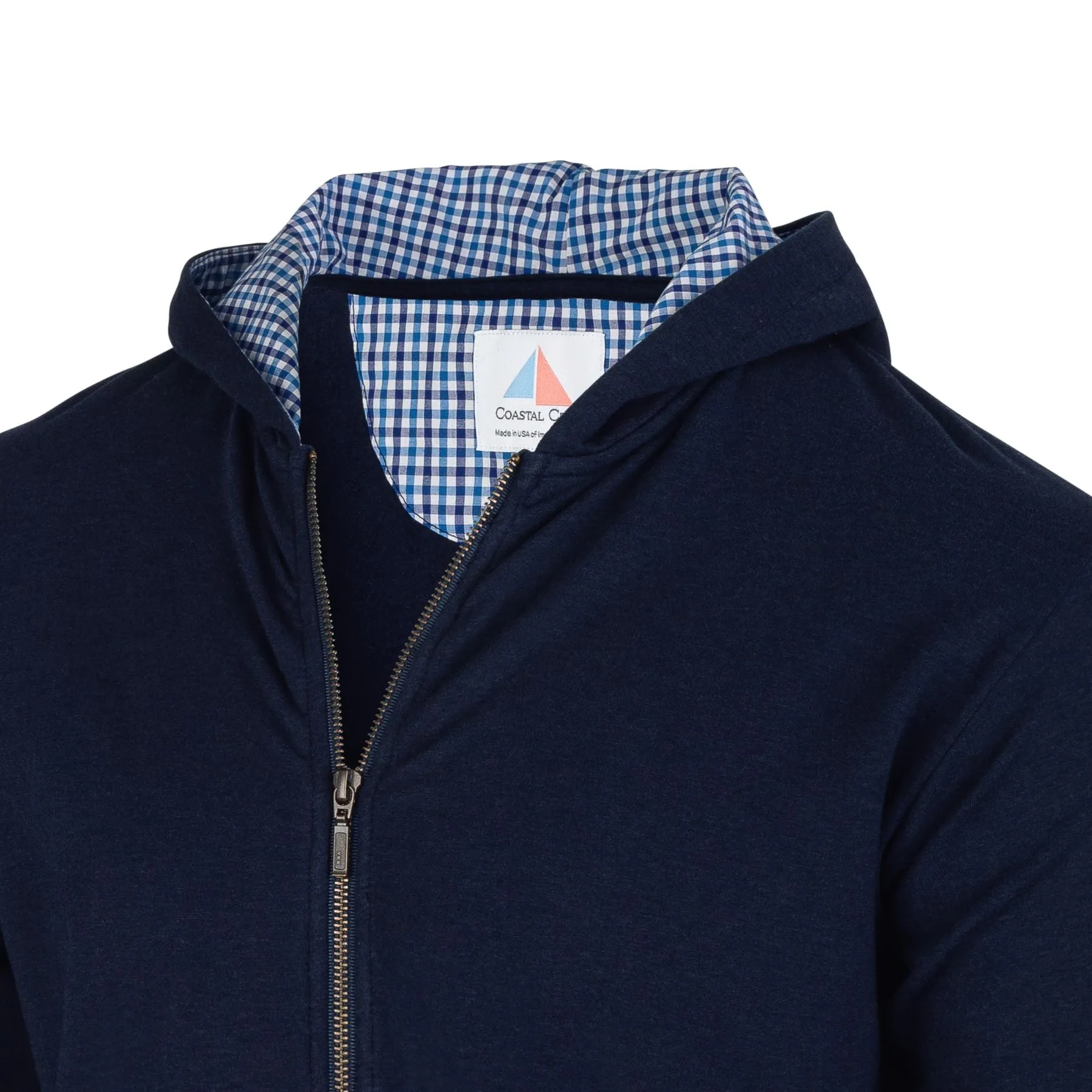 Nantucket Full Zip Deckhand Hoodie - Navy sold by Coastal Crew