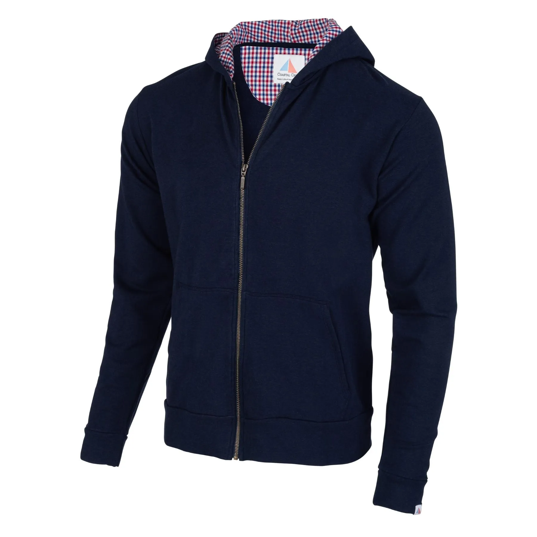 Cape Cod Full Zip Deckhand Hoodie - Navy sold by Coastal Crew product image thumbnail 3