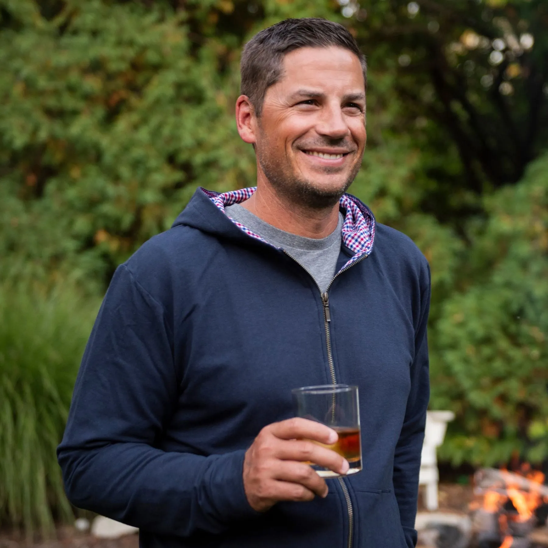 Cape Cod Full Zip Deckhand Hoodie - Navy sold by Coastal Crew product image thumbnail 5