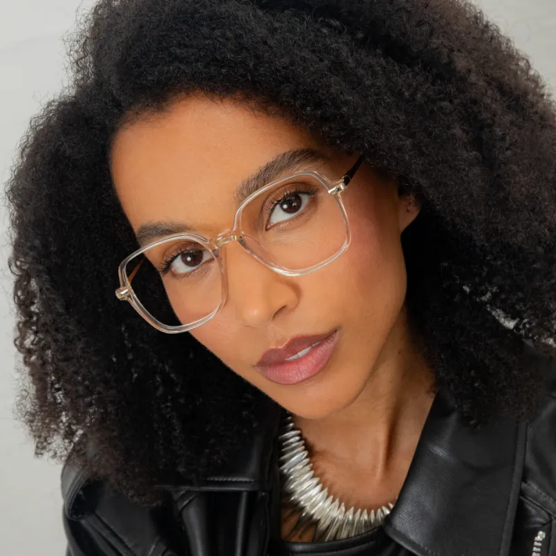 Annie.J Champagne - Blue Light sold by Le Petit Lunetier