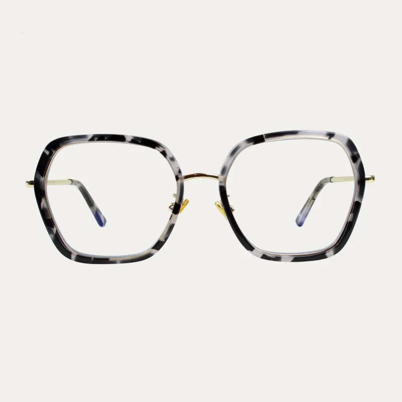 Michaela.S Black / Havana - Blue Light sold by Le Petit Lunetier