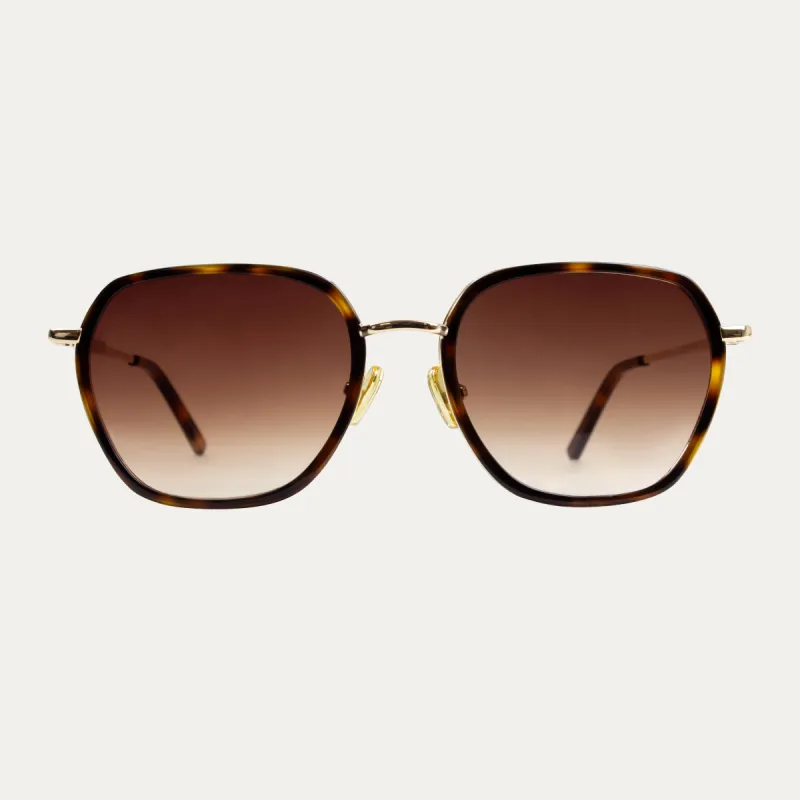 Nora.A Brown / Havana - Sunglasses sold by Le Petit Lunetier