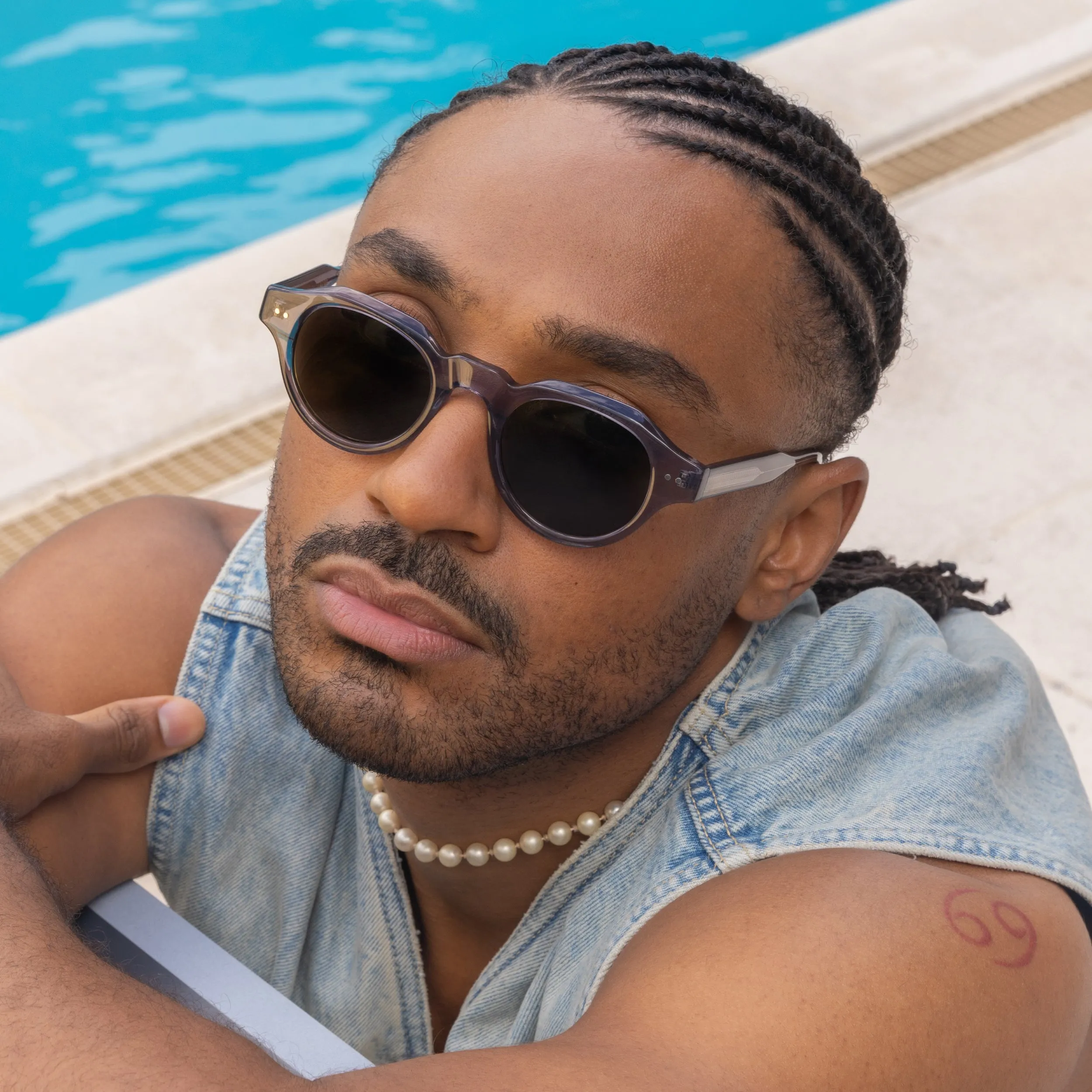 Grace.B Gray - Sunglasses sold by Le Petit Lunetier