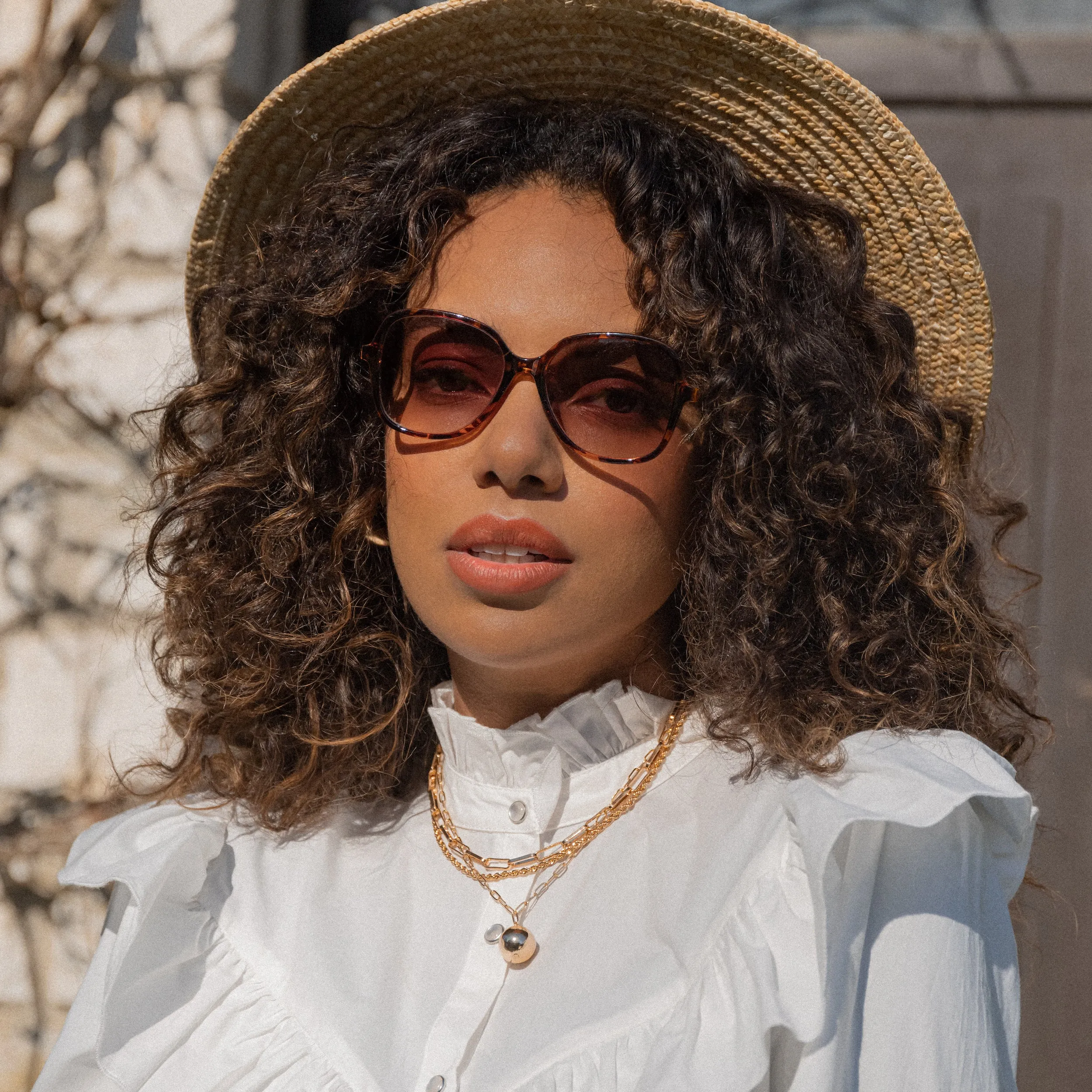 Lidia.A Brown / Havana - Sunglasses sold by Le Petit Lunetier