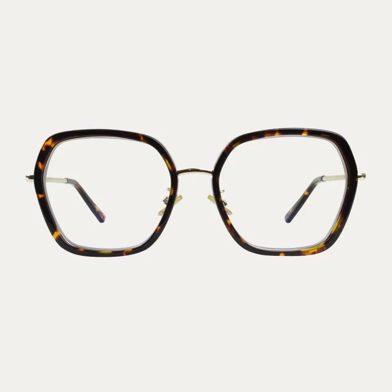 Michaela.S Brown / Havana - Blue Light sold by Le Petit Lunetier