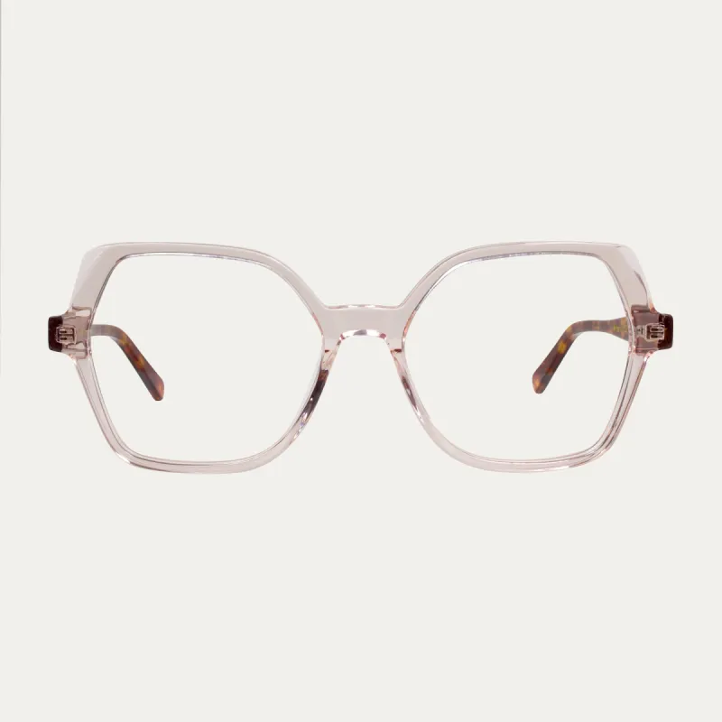 Alicent.H Transparent Pink - Blue Light sold by Le Petit Lunetier