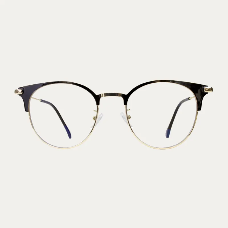 Haley.J Black and Gold - Blue Light Filter sold by Le Petit Lunetier