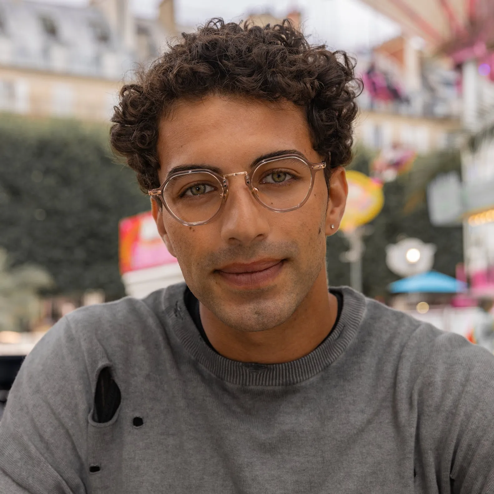 Sasha.S Transparent Gray - Blue Light sold by Le Petit Lunetier product image thumbnail 4