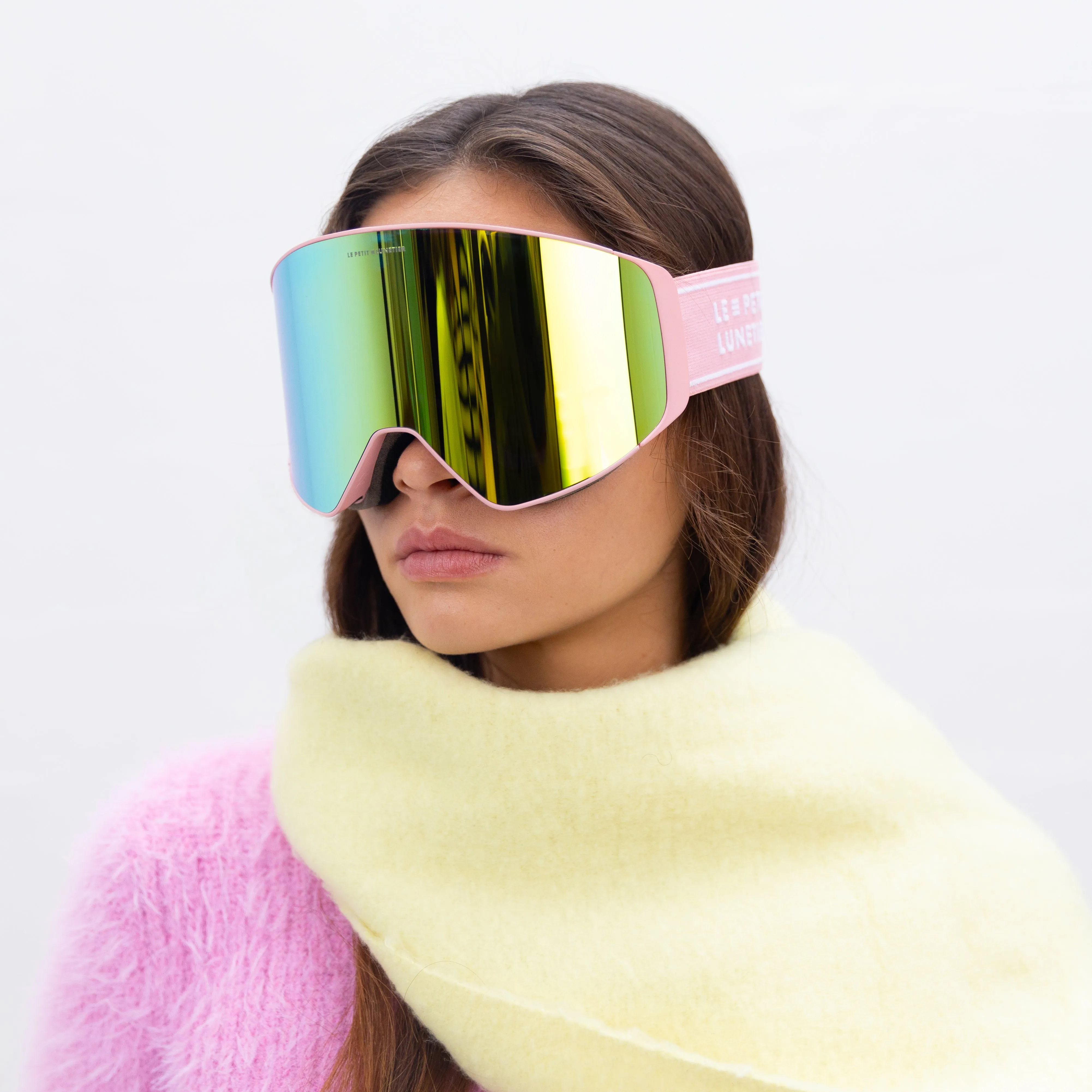 Clusaz Rose Gold Glass Ski Mask sold by Le Petit Lunetier product image thumbnail 3