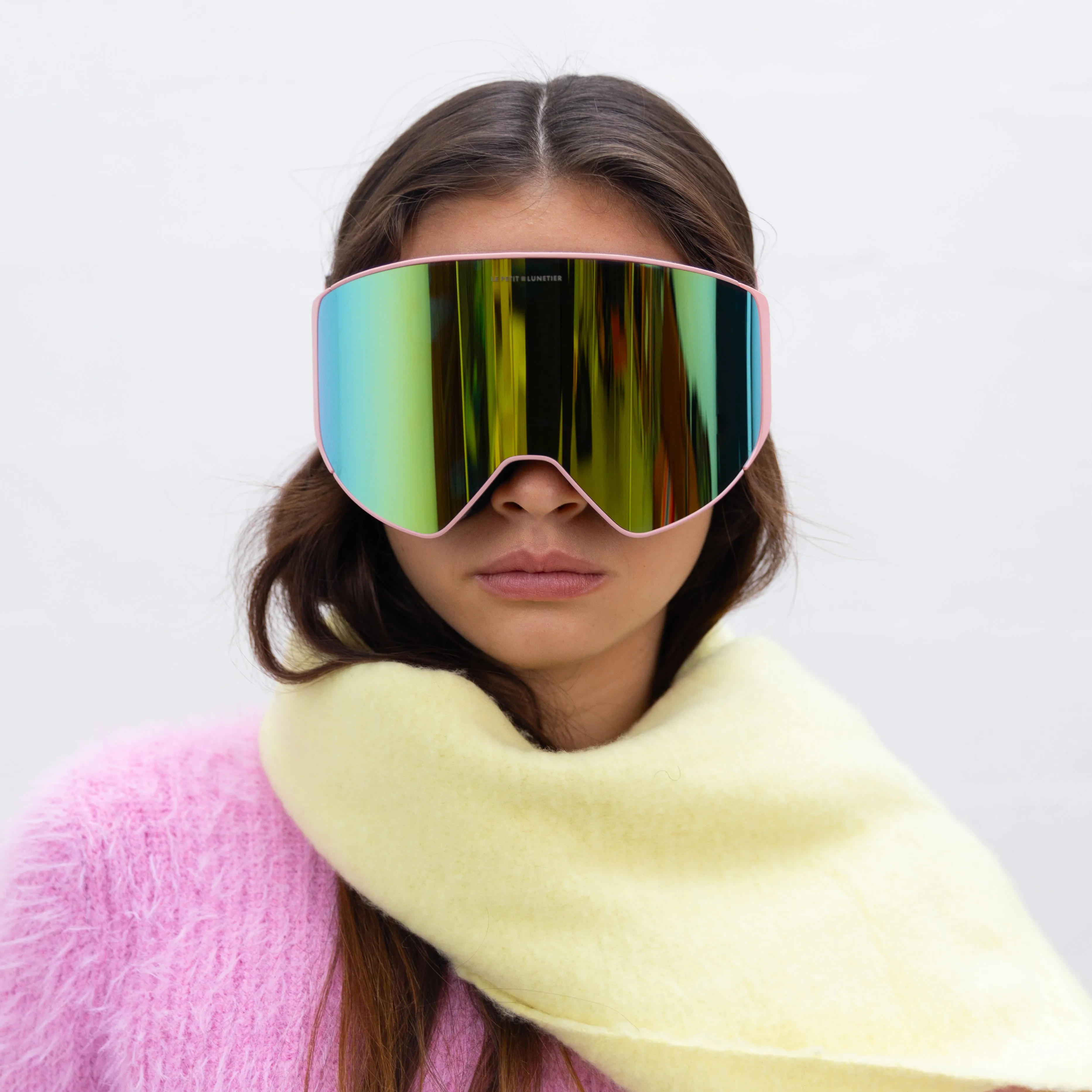 Clusaz Rose Gold Glass Ski Mask sold by Le Petit Lunetier product image thumbnail 2