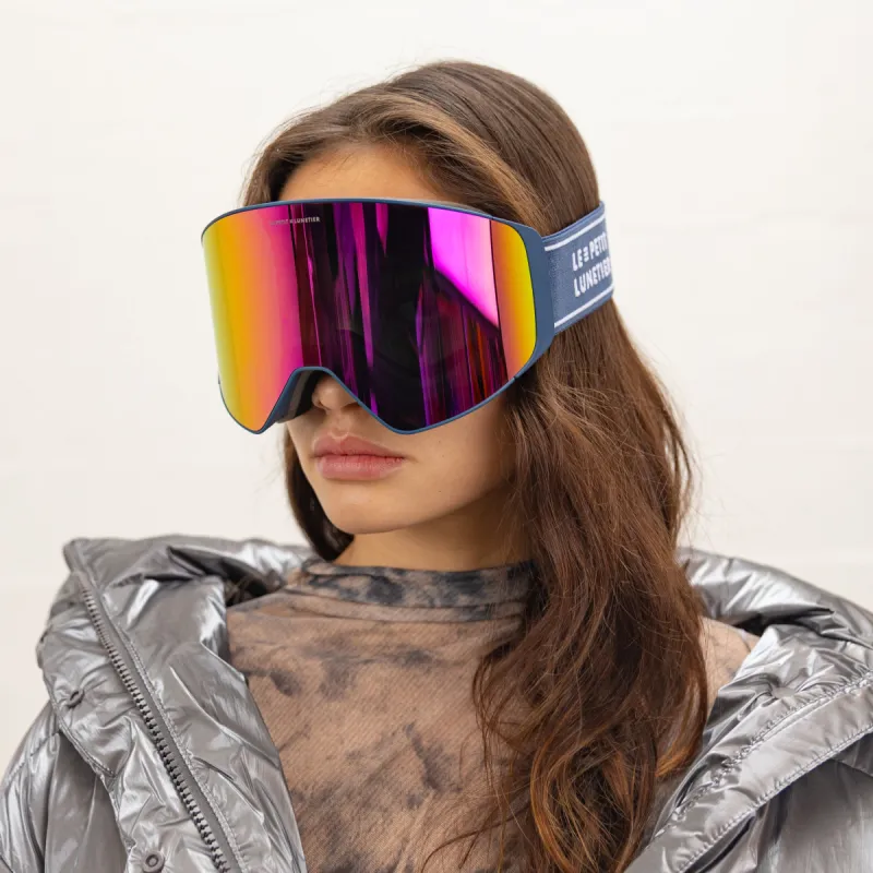 Avoriaz Blue Ski Mask Pink Window sold by Le Petit Lunetier