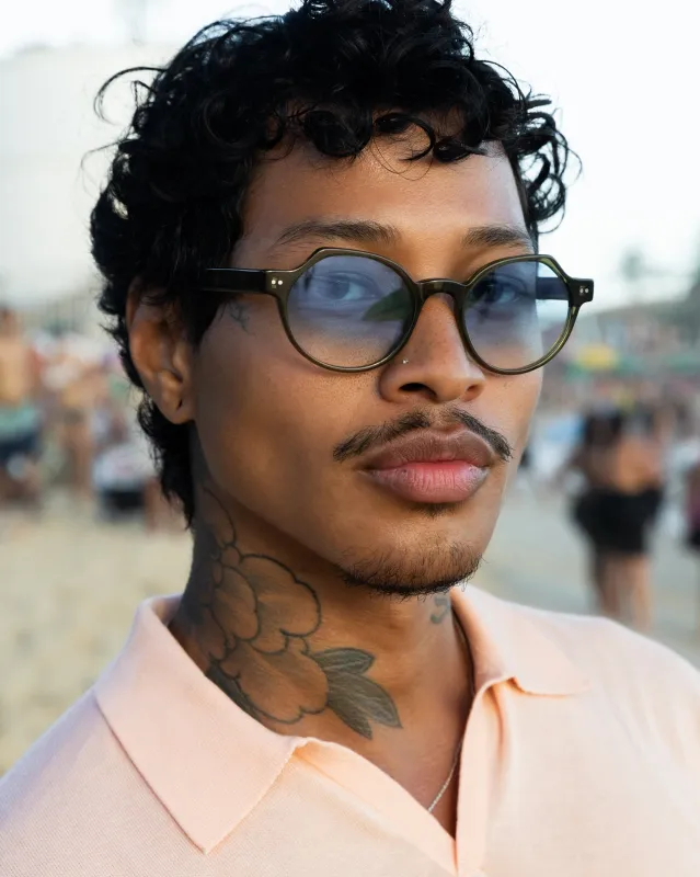 Ayrton Olive - Sunglasses sold by Le Petit Lunetier