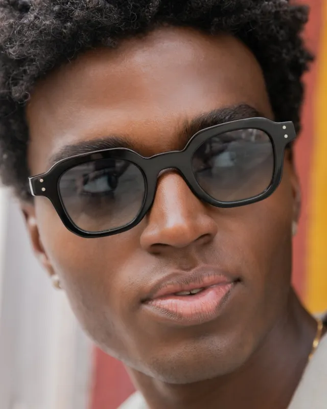 Theo Black and Blue - Sunglasses sold by Le Petit Lunetier